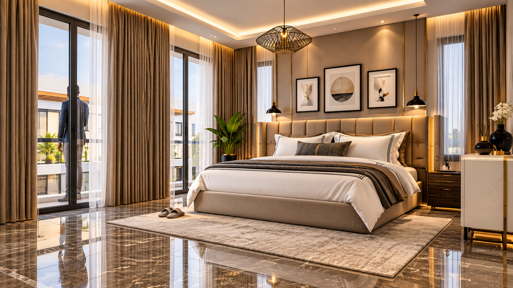 Second bedroom finish at The Grove